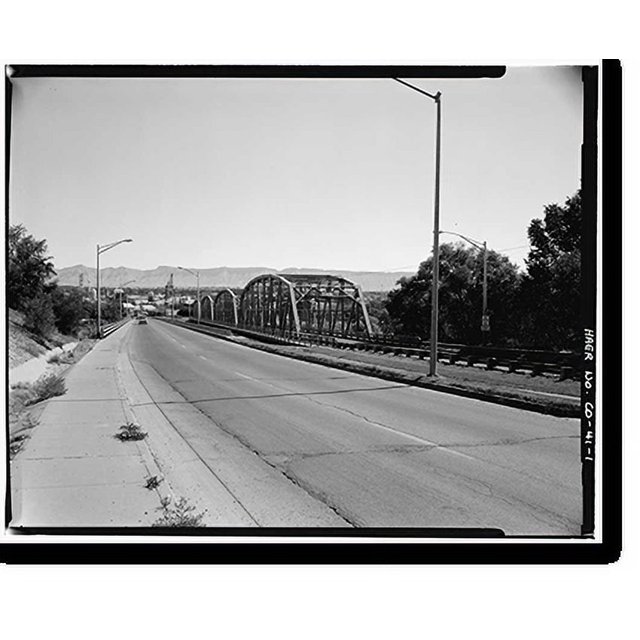 Historic Print, Fifth Street Bridge, U.S. 50 at Colorado River, Grand