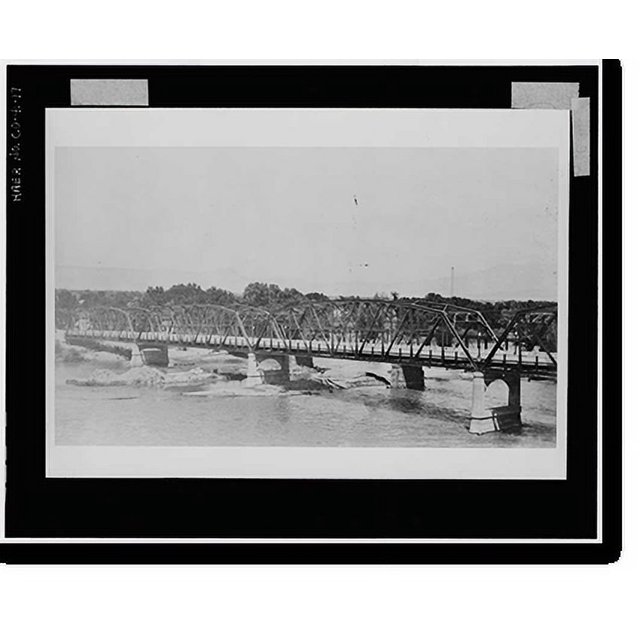 Historic Print, Fifth Street Bridge, U.S. 50 at Colorado River, Grand