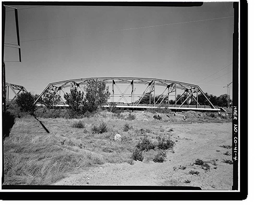 Historic Print, Fifth Street Bridge, U.S. 50 at Colorado River, Grand