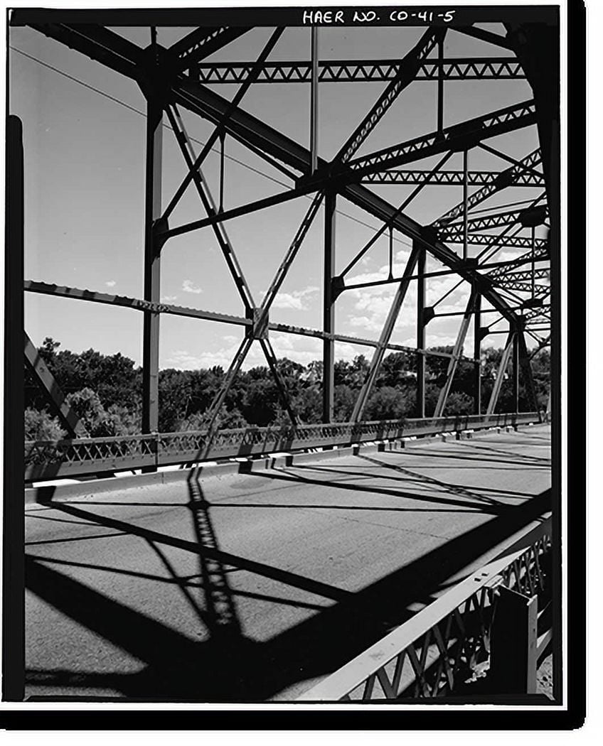 Historic Print, Fifth Street Bridge, U.S. 50 at Colorado River, Grand
