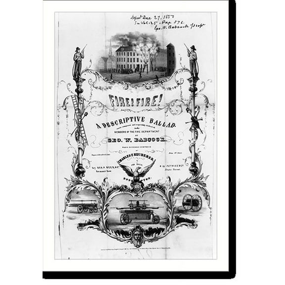 Historic Print, Fire! Fire!, 18" x 24"