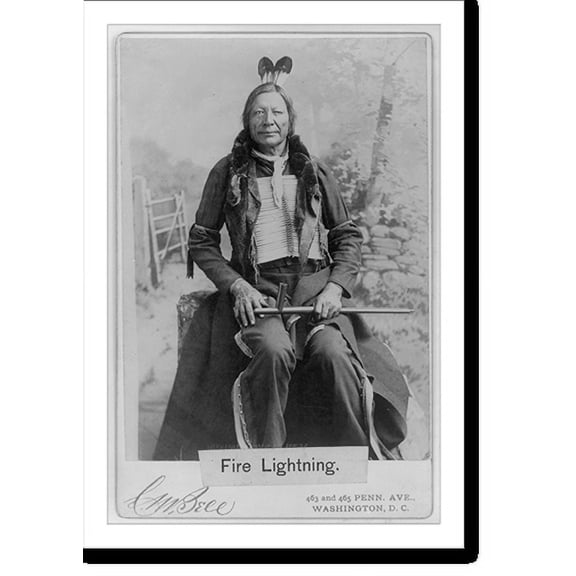 Historic Print, Fire Lightning, 16" x 20"