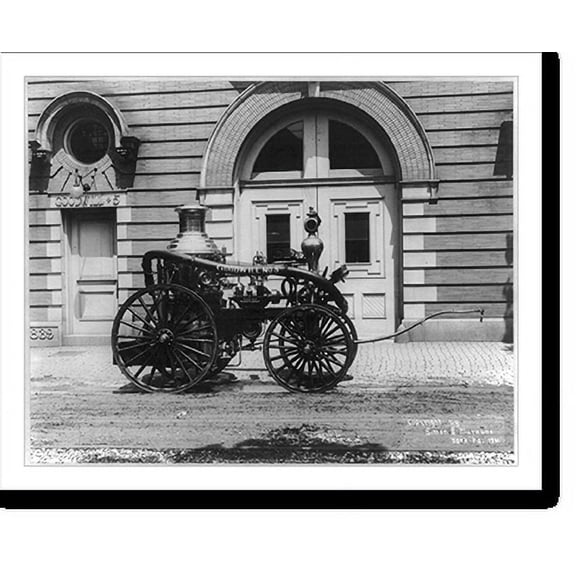Historic Print, Fire-engines: Goodwill Hummingbird No. 5, York, Pa., fire department, 16" x 20"