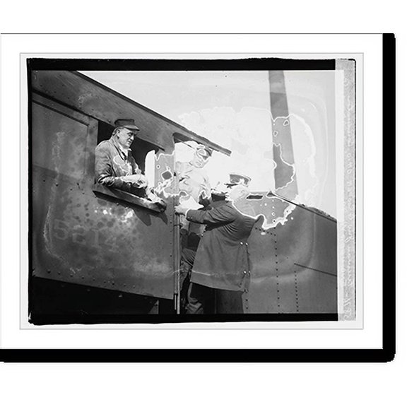 Historic Print, Fireman Jus. G. Cooper, Ohio, Conducter; ENGINEER WM Carss., Minn, WM J. Burke, PA, 18" x 24"