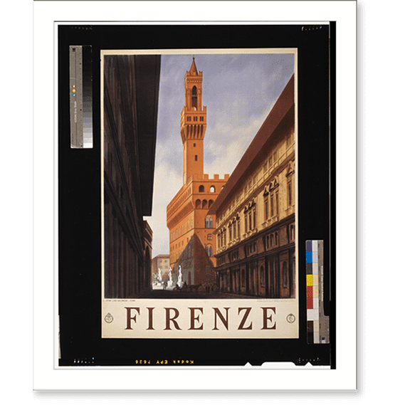 Historic Print, Firenze, 16" x 20"