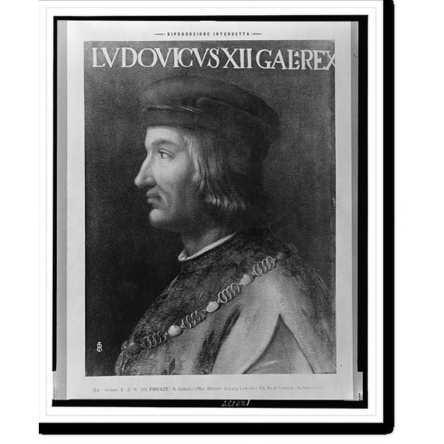 Historic Print, Firenze - R. Galleria Uffizi, Ritratto di Luigi ...