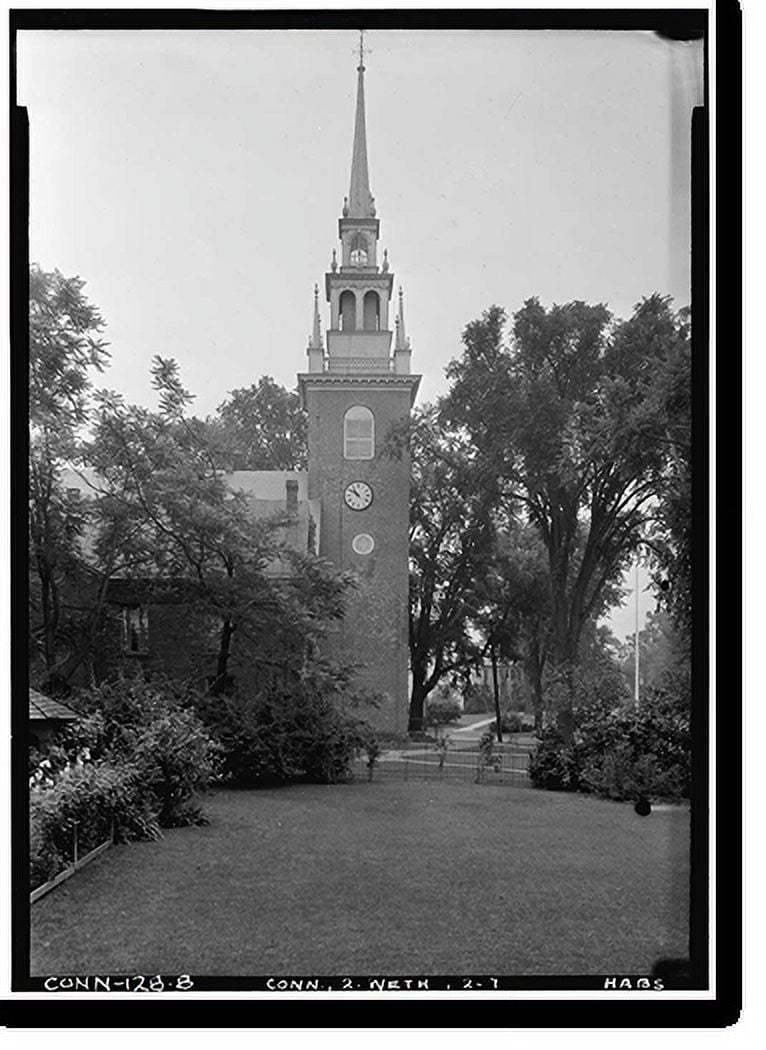 Historic Print, First Church of Christ, Wethersfield, Hartford County