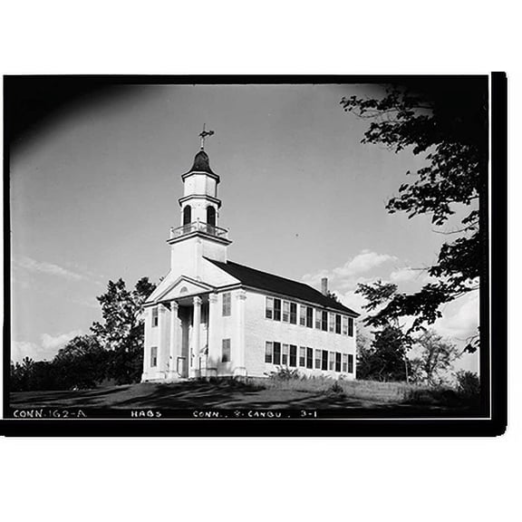 Historic Print, First Congregational Church, Canterbury, Windham County, CT, 16" x 20"