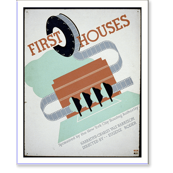 Historic Print, First houses Narrative, Charles Yale Harrison ...