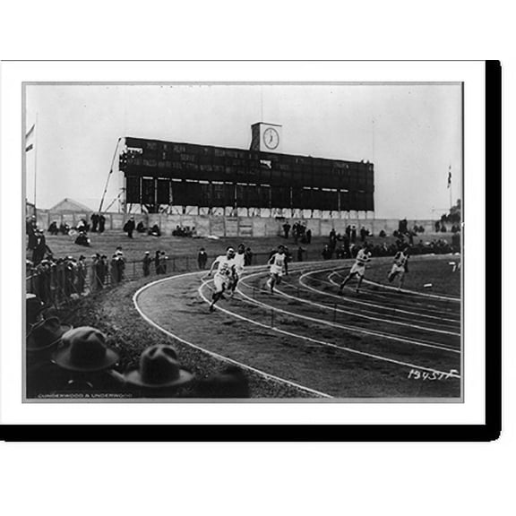 Historic Print, First photos Olympic track-field games 1924, 18" x 24"