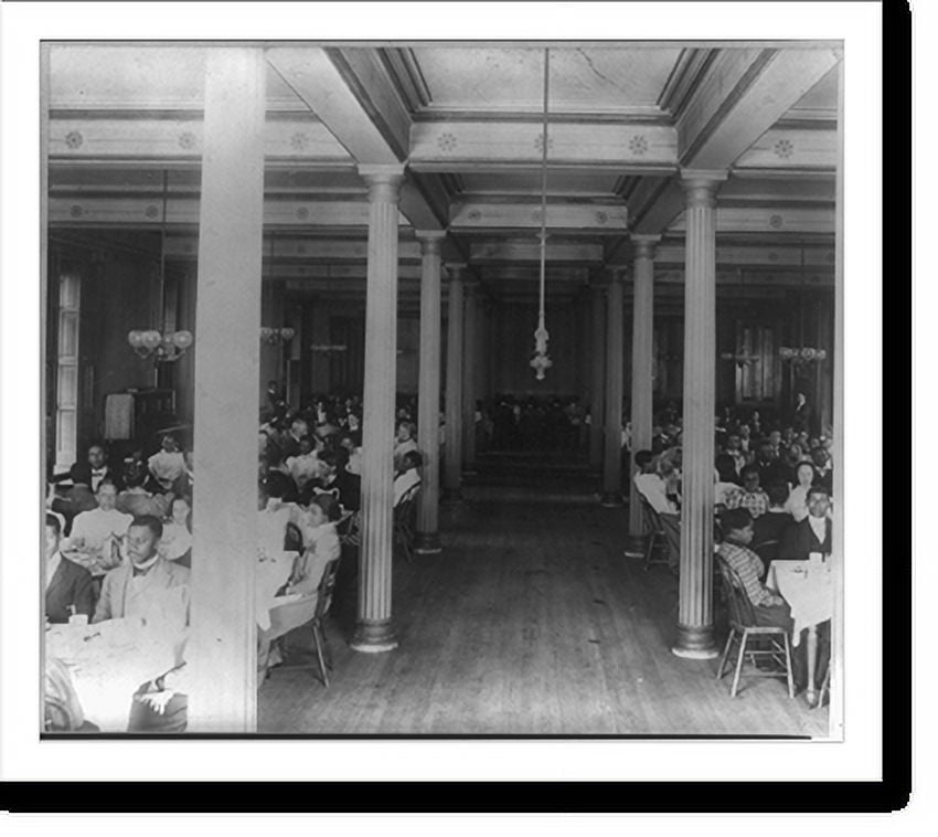 Historic Print, Fisk University, Nashville, Tenn., 1900 dining hall