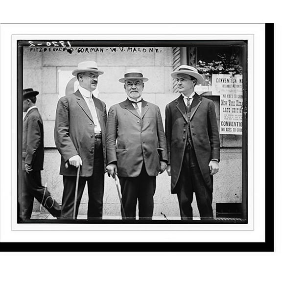 Historic Print, Fitzgerald, O'Gorman, W.V. Malone, 18" x 24"