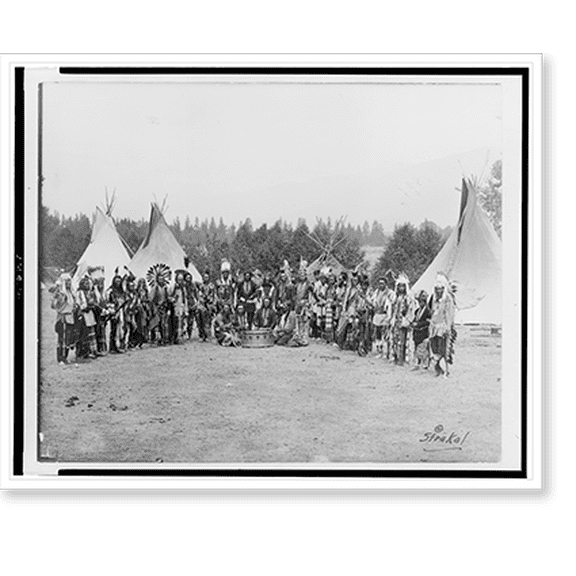 Historic Print, Flathead Indians, 18" x 24"