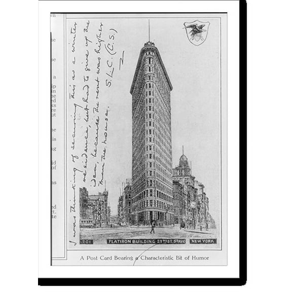 Historic Print, Flatiron Building, 23rd St. & 5th Ave., New York, 18" x 24"