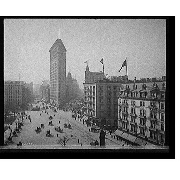 Historic Print, [Flatiron Building, New York, N.Y.], 16" x 20"