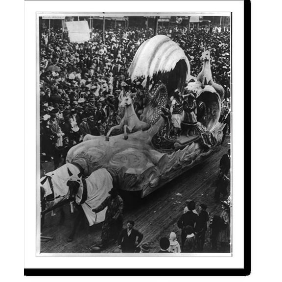 Historic Print, [Float in parade, New Orleans, Louisiana], 16" x 20"