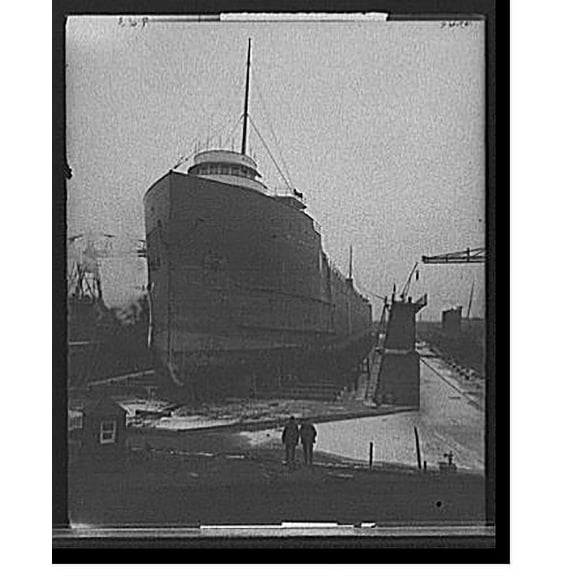 Historic Print, Floating dry dock, Great Lakes Engineering Works - 2, 18" x 24"