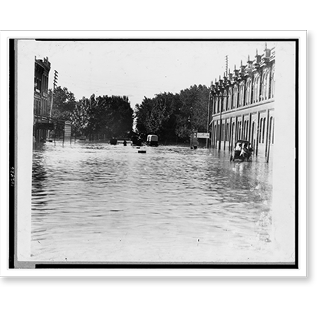 Historic Print, [Flood at 7th and Pa. Avenue, Washington, D.C.], 16" x