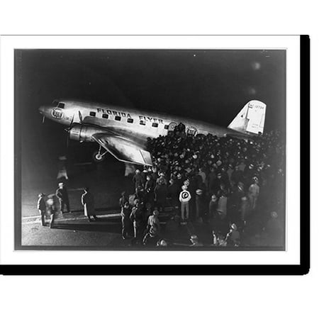 Historic Print, Florida Flyer arrives at Newark Airport, 18" x 24"
