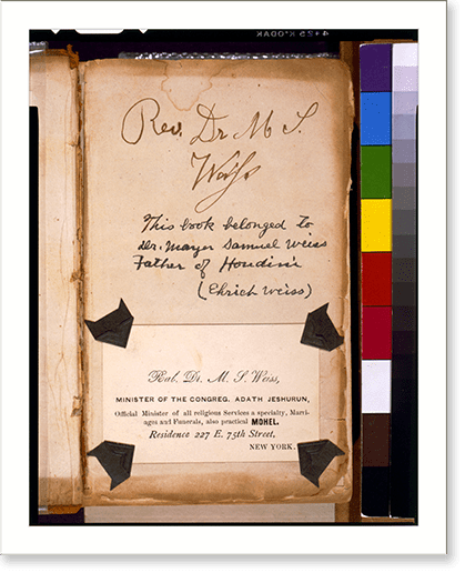 Historic Print, [Fly-leaf and first page of the Bible of Rabbi Samuel ...