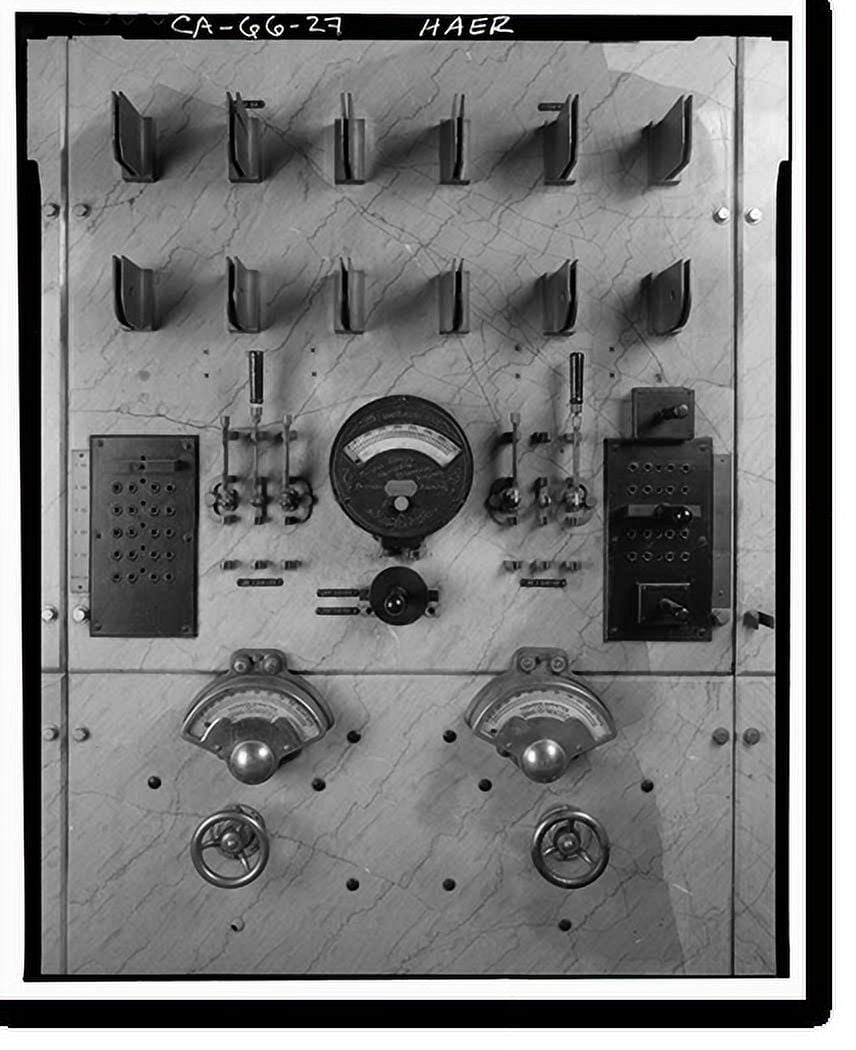 Historic Print, Folsom Powerhouse, Adjacent to American River, Folsom