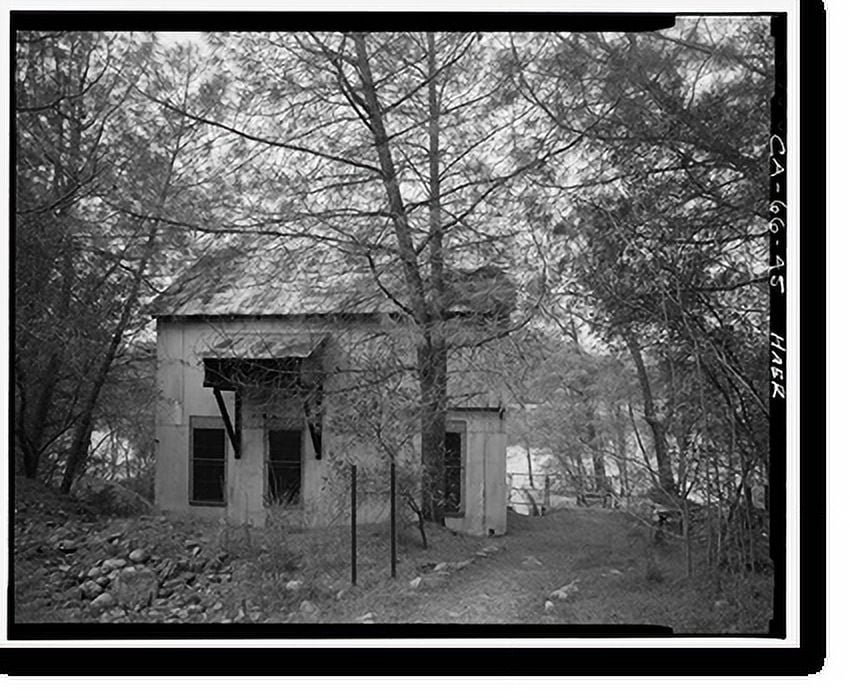 Historic Print, Folsom Powerhouse, Adjacent to American River, Folsom