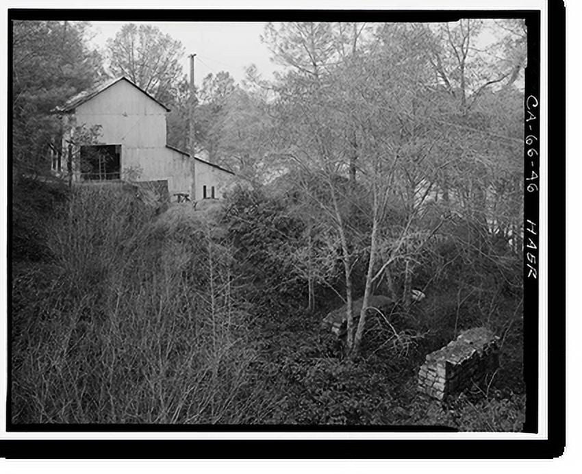 Historic Print, Folsom Powerhouse, Adjacent to American River, Folsom