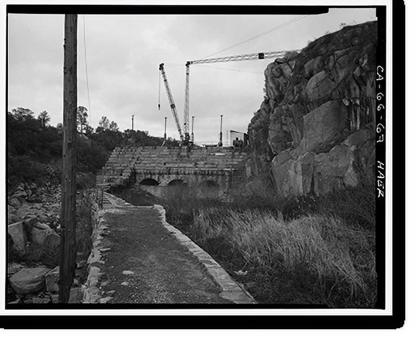 Historic Print, Folsom Powerhouse, Adjacent to American River, Folsom
