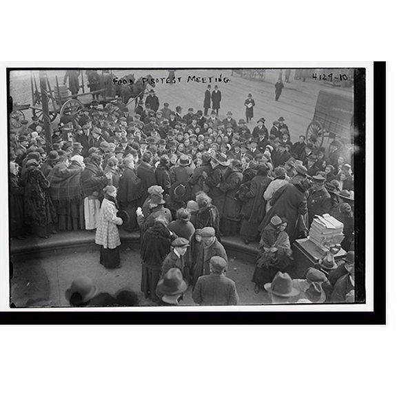 Historic Print, Food Protest Meeting, 18" x 24"