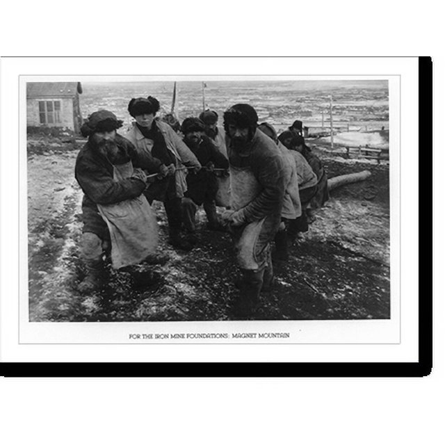 Historic Print, For the iron mine foundations; Mountain, 16" x