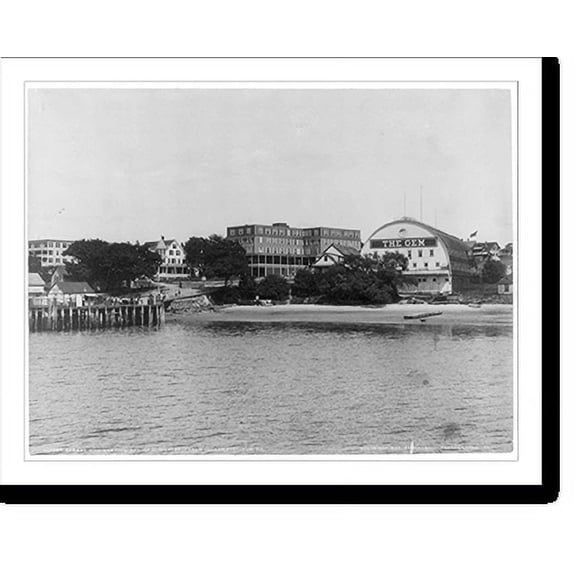 Historic Print, [Forest City Landing and Gem Theatre, Peak's Island, Portland, Maine], 16" x 20"