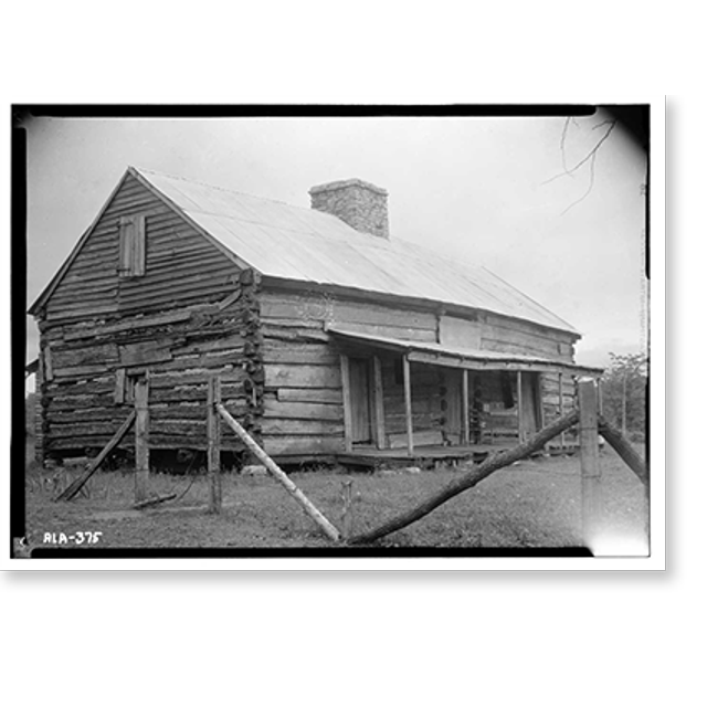 Historic Print, Forks of Cypress, Savannah Road (Jackson Road
