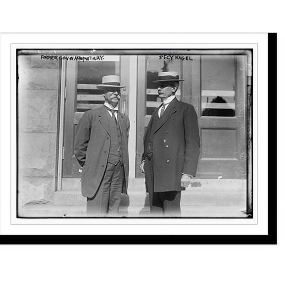 Historic Print, Former Gov. Warmoth, Ky. and Sec'y Nagel, 16" x 20"