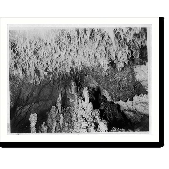 Historic Print, [Fort Clark, Tex., ca. 188-: stalagmites and stalactites], 18" x 24"