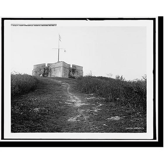 Historic Print, Fort Fincastle, Nassau, Bahama Islds., 18" x 24"