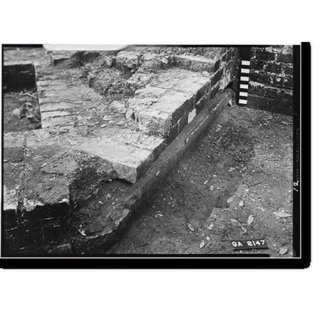 Historic Print, Fort Frederica, John Callwell House (Ruins), Lot No. 3, North Ward, Saint Simons Island, Glynn County, GA - 12, 18" x 24"