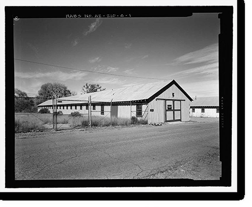 Historic Print, Fort Huachuca, Cavalry Stable, Clarkson Road, Sierra