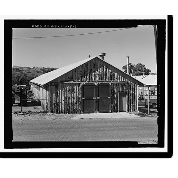 Historic Print, Fort Huachuca, Cavalry Stable, Clarkson Road, Sierra Vista vicinity, Cochise County, AZ - 38, 16" x 20"