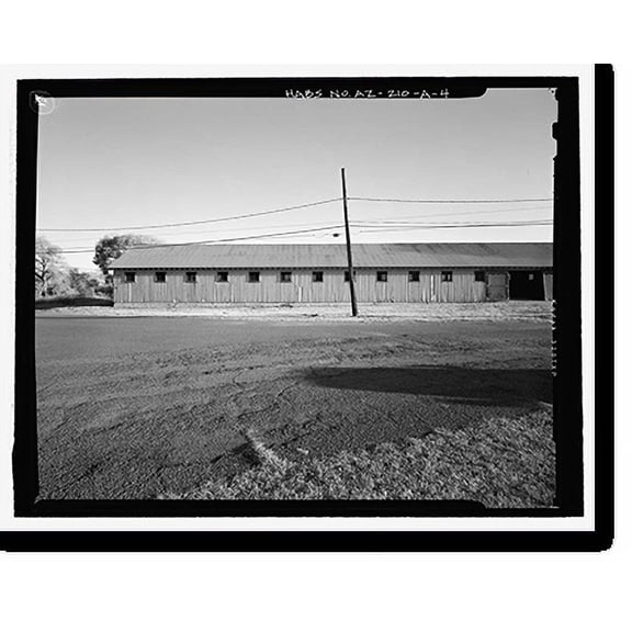 Historic Print, Fort Huachuca, Cavalry Stable, Clarkson Road, Sierra Vista vicinity, Cochise County, AZ - 4, 16" x 20"