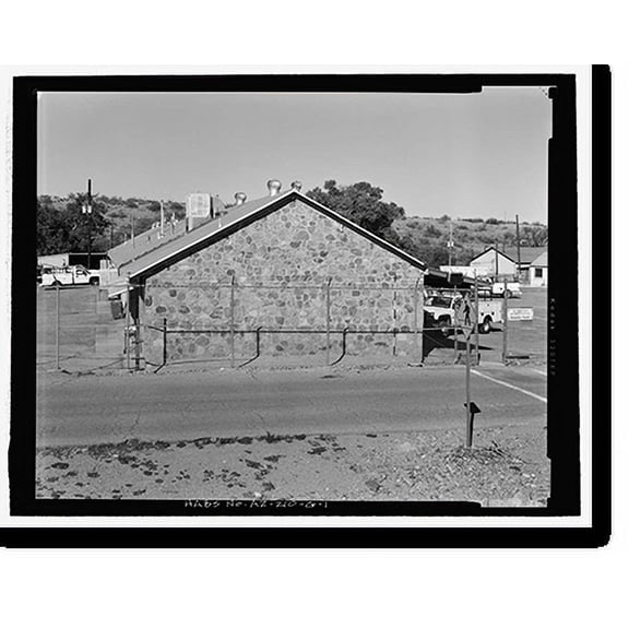 Historic Print, Fort Huachuca, Cavalry Stable, Clarkson Road, Sierra Vista vicinity, Cochise County, AZ - 43, 16" x 20"