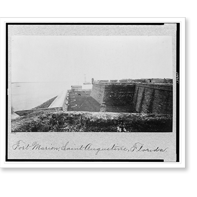 Historic Print, [Fort Marion, Saint Augustine, Florida], 16" x 20