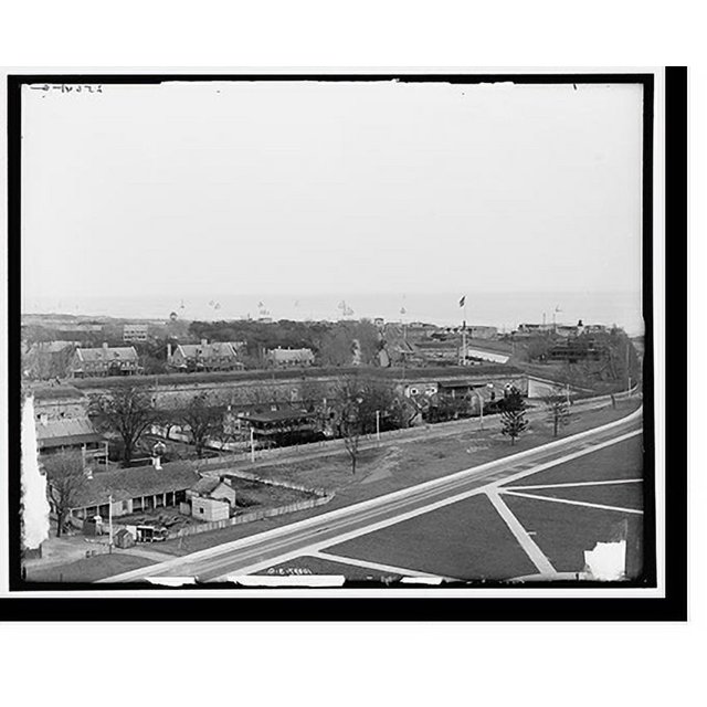 Historic Print, Fort Monroe, Old Point Comfort, Va. 2, 16" x 20