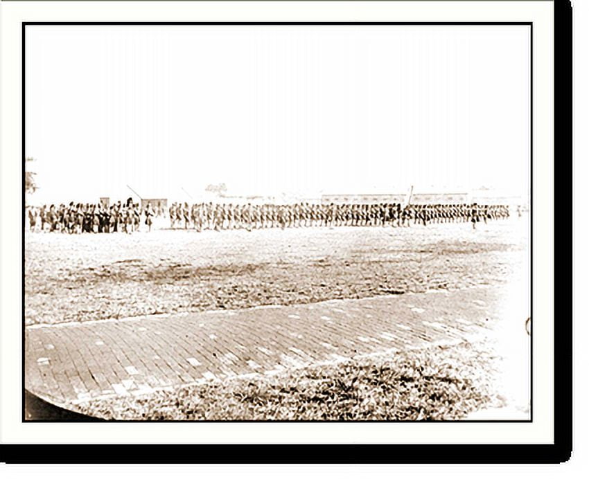 Historic Print, Fort Monroe Va. 3d Pennsylvania Heavy Artillery on