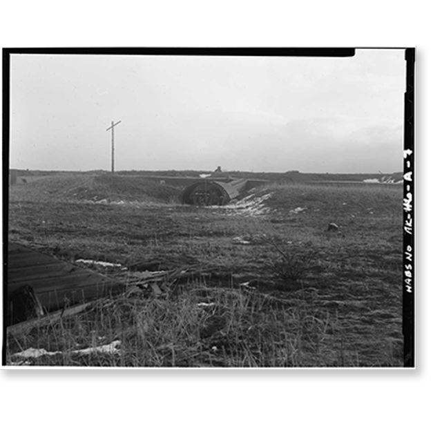 Historic Print, Fort Randall, NeuroPsychiatric Ward, Northeast of