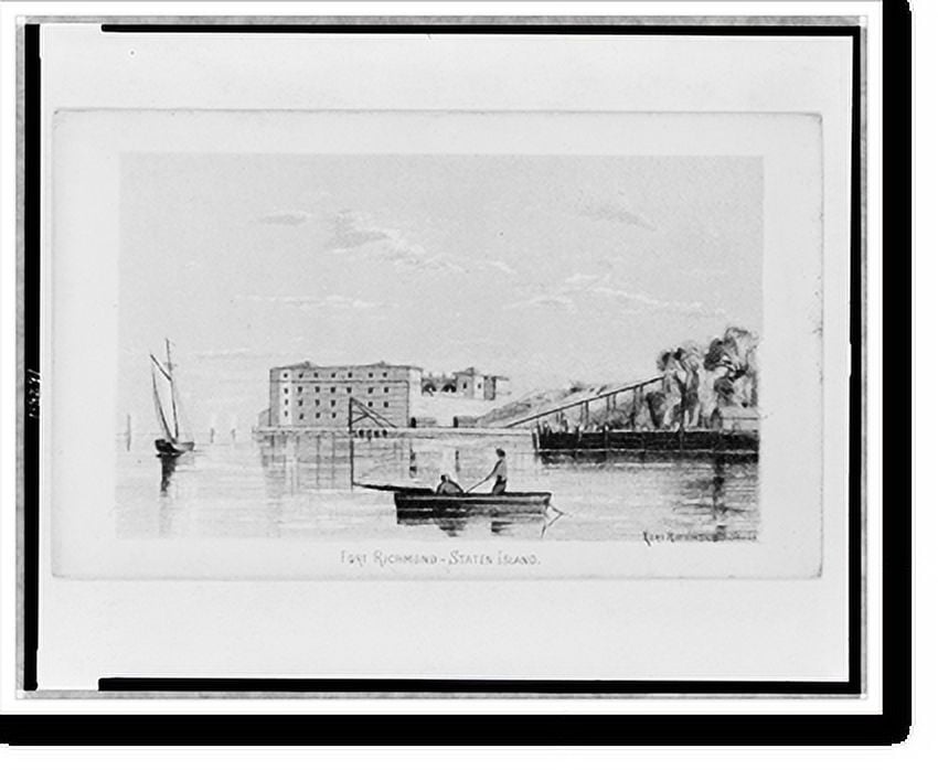 Historic Print, Fort Richmond Staten Island, 16" x 20"