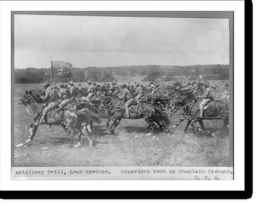 Historic Print, [Fort Sam Houston, San Antonio, Tex., 1909 Artillery