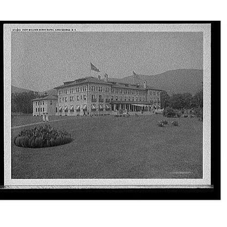 Historic Print, Fort William Henry Hotel, Lake George, N.Y. - 2, 16" x 20"