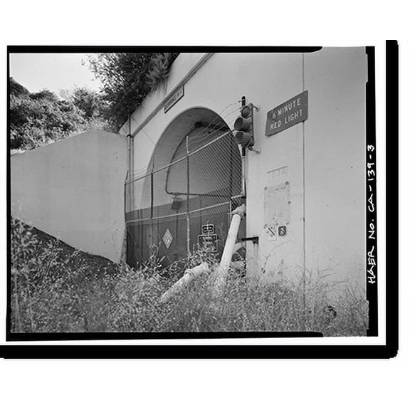 Historic Print, Forts Baker-Barry Tunnel, Under Lime Point Ridge on Bunker Road, Sausalito vicinity, Marin County, CA - 3, 16" x 20"