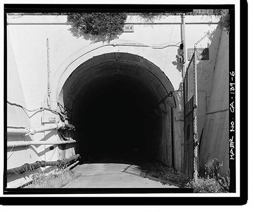 Historic Print, Forts BakerBarry Tunnel, Under Lime Point Ridge on