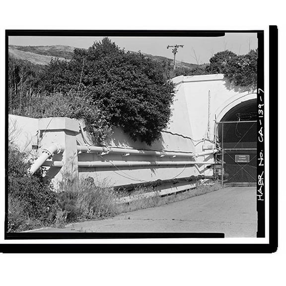 Historic Print, Forts Baker-Barry Tunnel, Under Lime Point Ridge on Bunker Road, Sausalito vicinity, Marin County, CA - 7, 16" x 20"